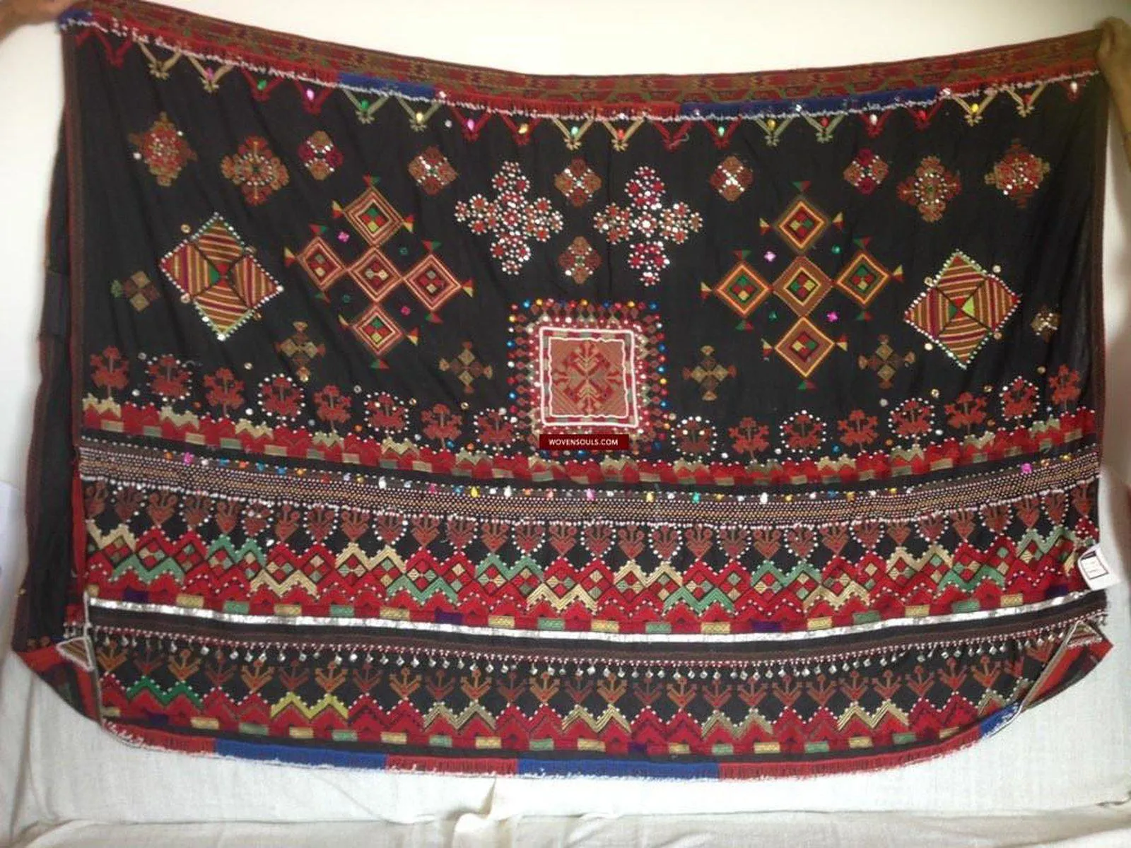589 Heavy Abbasi Kohistan Superfine Embroidery Wedding Shawl Textile
