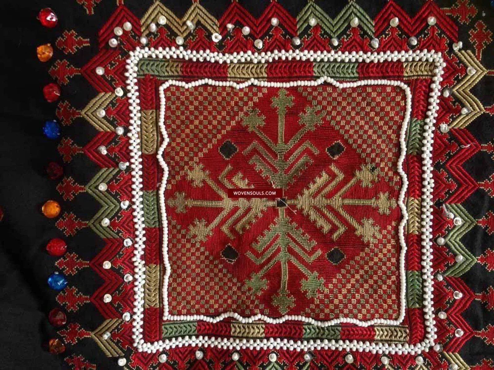 589 Heavy Abbasi Kohistan Superfine Embroidery Wedding Shawl Textile