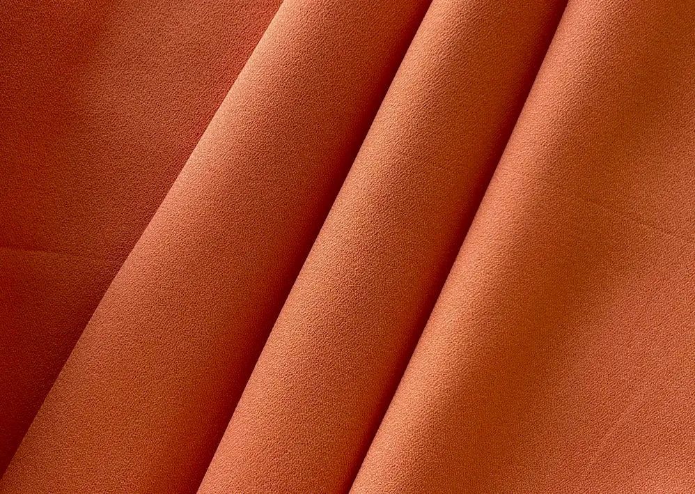 Alberta Ferretti Matte Peach Melba Acetate Crepe (Made in Italy)