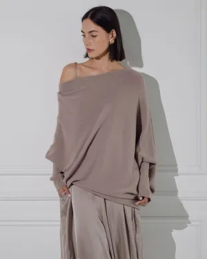 Asymmetric Draped | Mocha