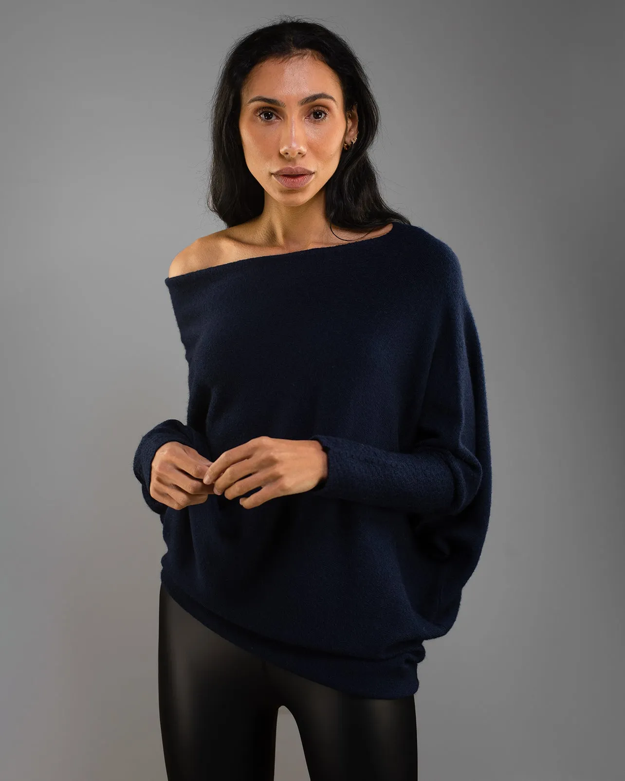 Asymmetric Draped | Navy