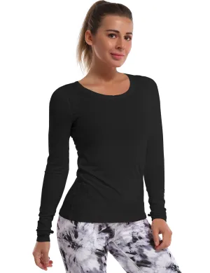 Athlete Long Sleeve Tops black_Biking