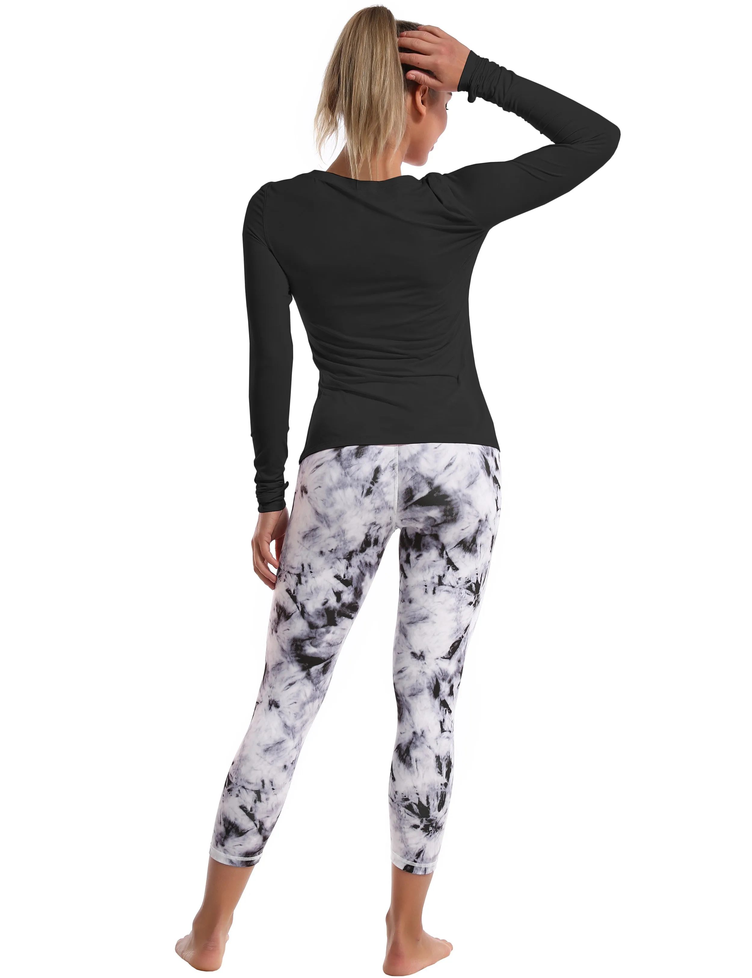 Athlete Long Sleeve Tops black_Biking
