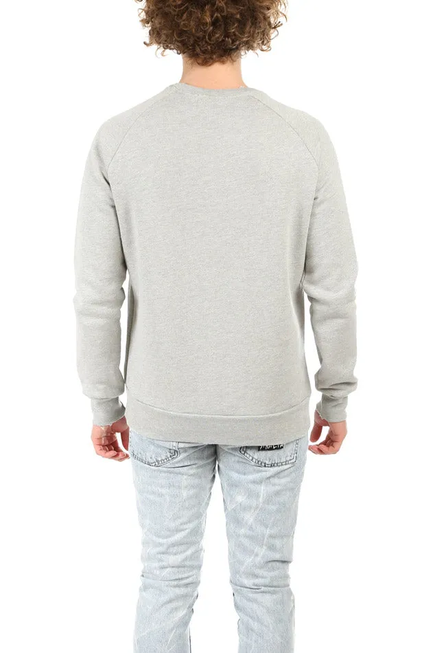 Baja East Metal Fleece Raglan Crew