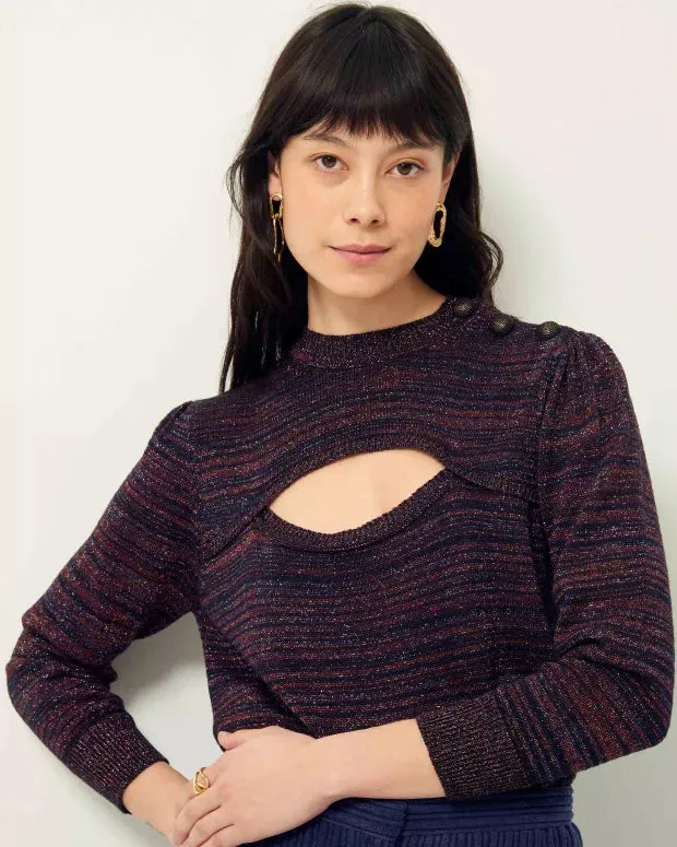 Baylaluz Pull Lurex Decoupe Poitri