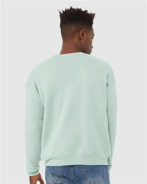 BELLA   CANVAS Sponge Fleece Drop Shoulder Crewneck Sweatshirt 3945 Dusty Blue