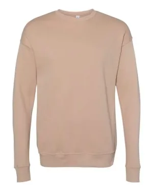 BELLA   CANVAS Sponge Fleece Drop Shoulder Crewneck Sweatshirt 3945 Heather Sand Dune