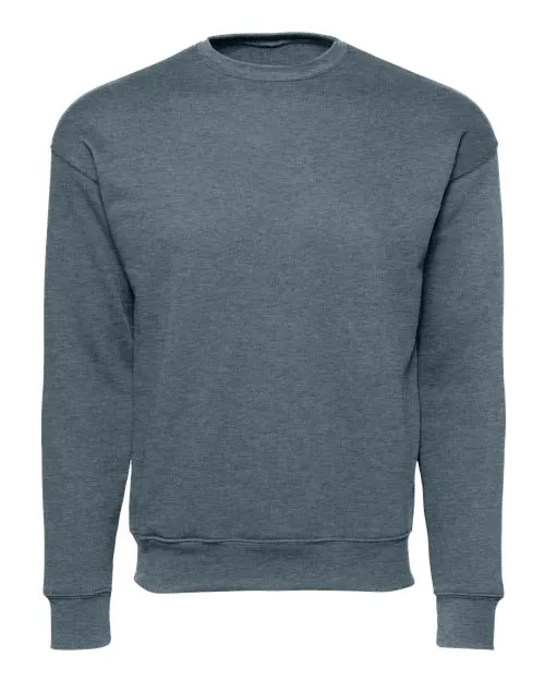 BELLA   CANVAS Sponge Fleece Drop Shoulder Crewneck Sweatshirt 3945 Heather Sand Dune