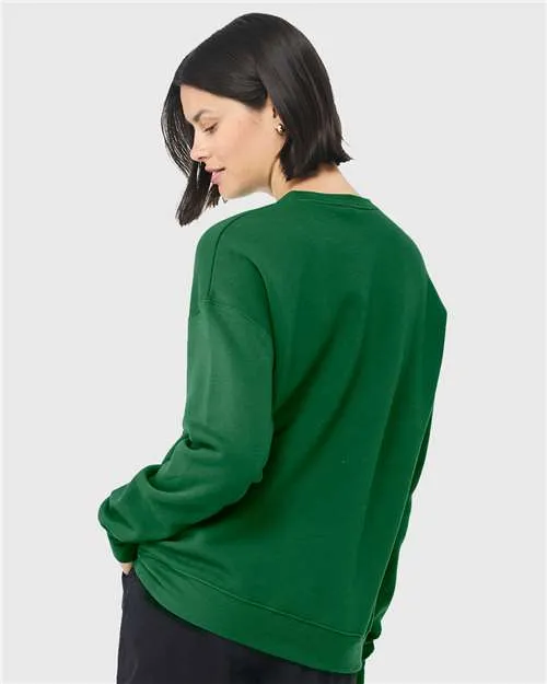 BELLA   CANVAS Sponge Fleece Drop Shoulder Crewneck Sweatshirt 3945 Kelly