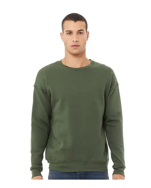 BELLA   CANVAS Sponge Fleece Drop Shoulder Crewneck Sweatshirt 3945 Mauve