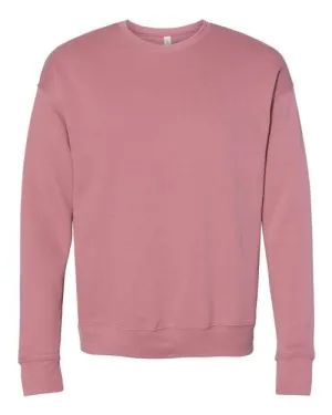BELLA   CANVAS Sponge Fleece Drop Shoulder Crewneck Sweatshirt 3945 Mauve