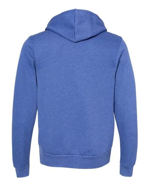 BELLA   CANVAS Sponge Fleece Hoodie 3719 Heather Columbia Blue