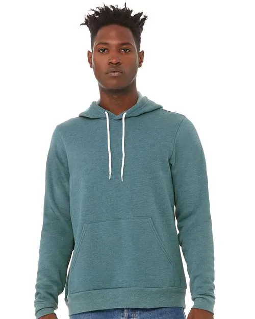 BELLA   CANVAS Sponge Fleece Hoodie 3719 Heather Columbia Blue