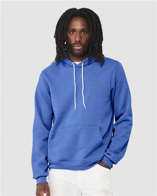 BELLA   CANVAS Sponge Fleece Hoodie 3719 Heather Columbia Blue