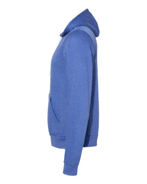 BELLA   CANVAS Sponge Fleece Hoodie 3719 Heather Columbia Blue