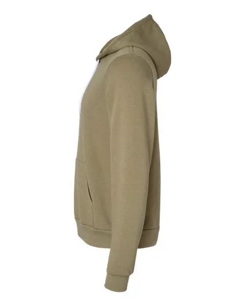 BELLA   CANVAS Sponge Fleece Hoodie 3719 Heather Olive