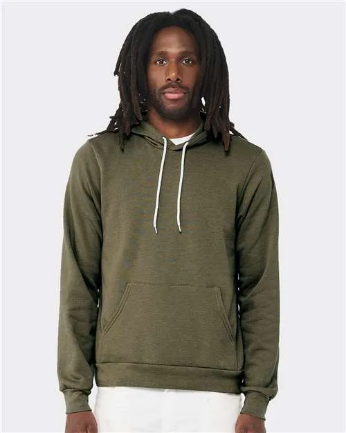 BELLA   CANVAS Sponge Fleece Hoodie 3719 Heather Olive