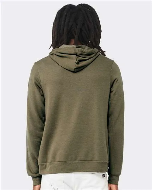 BELLA   CANVAS Sponge Fleece Hoodie 3719 Heather Olive