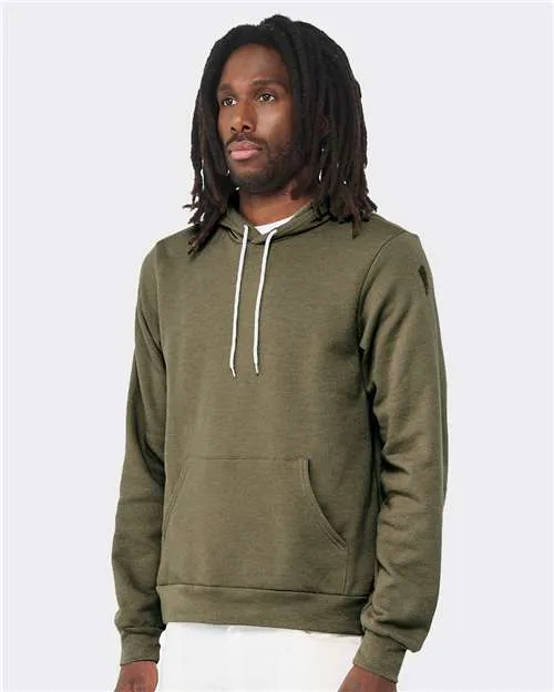 BELLA   CANVAS Sponge Fleece Hoodie 3719 Heather Olive