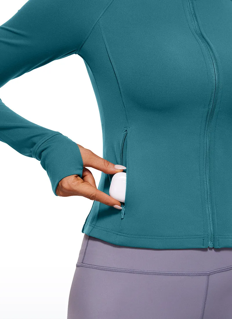 Butterluxe Full Zip Waist Length Jackets with Thumbholes