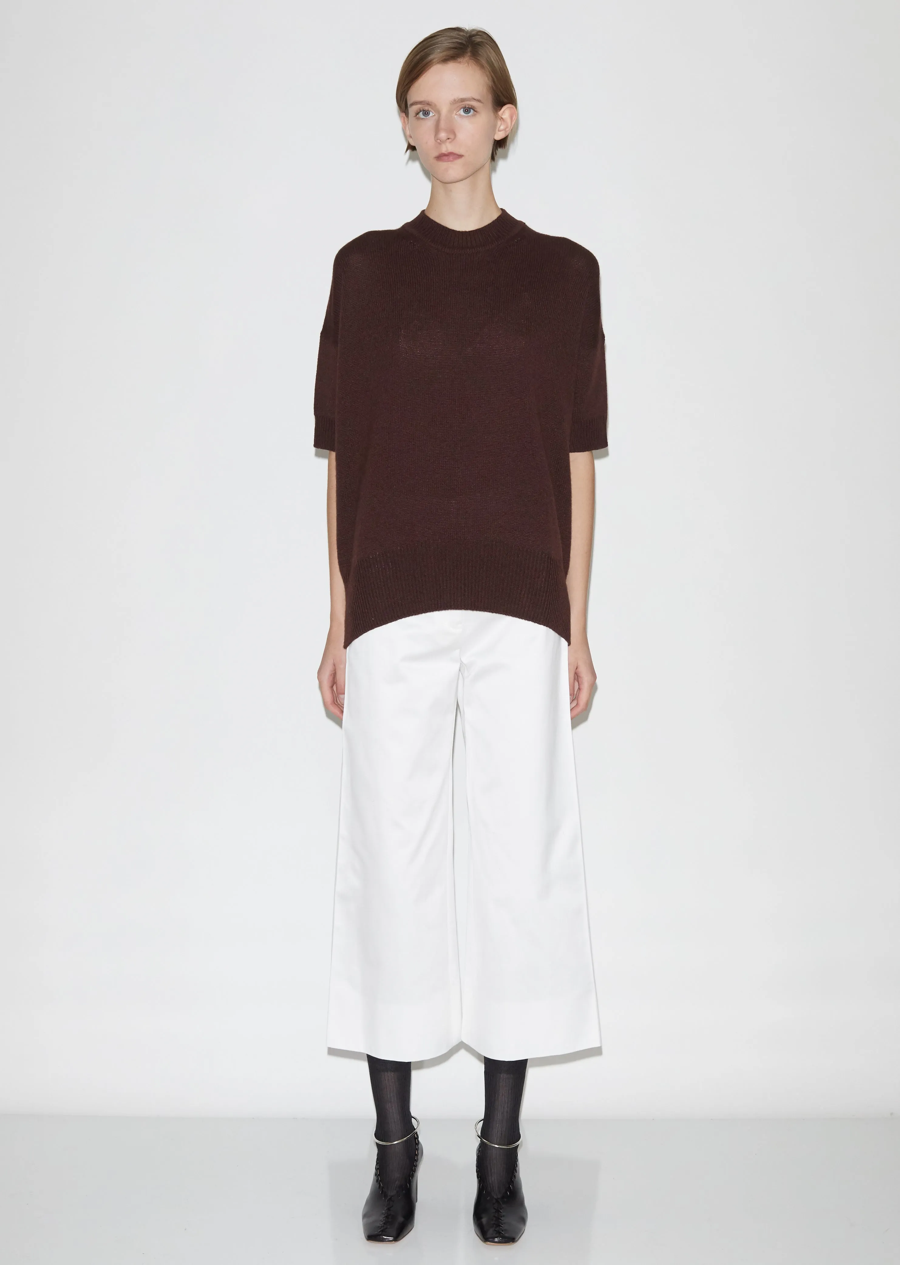Cashmere Shortsleeve Sweater