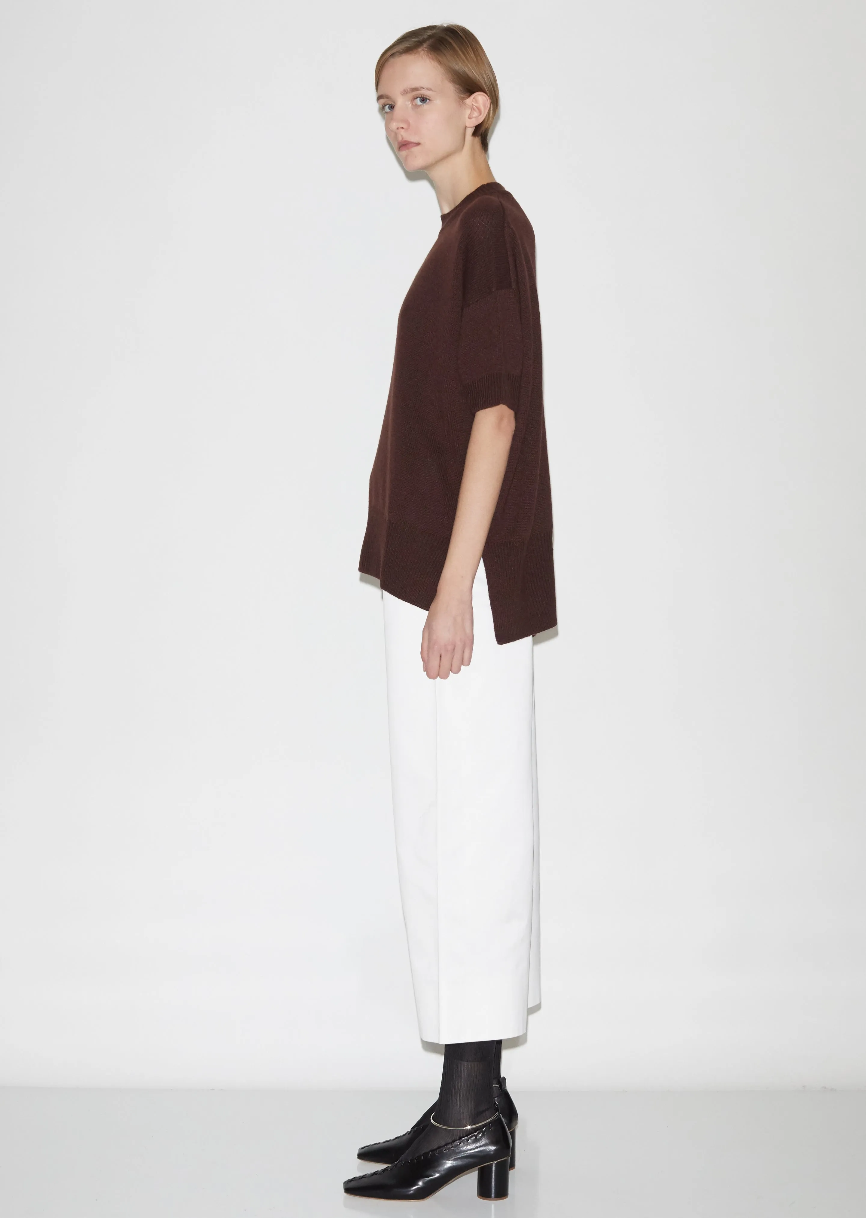 Cashmere Shortsleeve Sweater