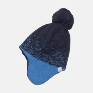 Color Kids Winter Hat with Fleece - Blue