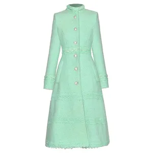 Crystal Single-Breasted Coat