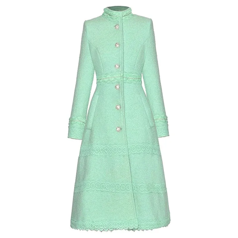 Crystal Single-Breasted Coat