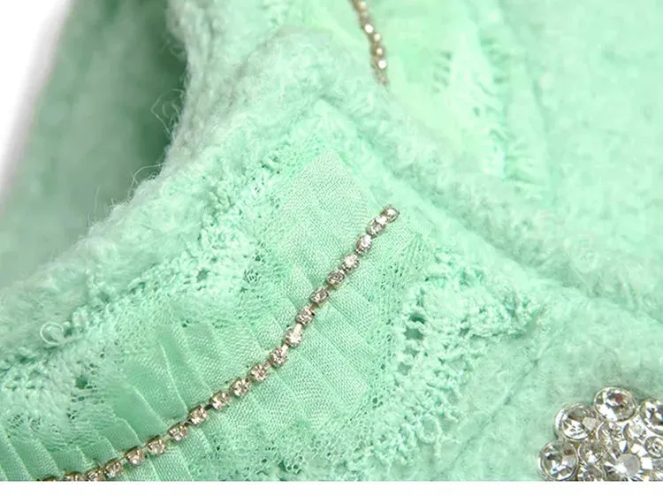 Crystal Single-Breasted Coat