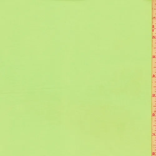 Electric Lime Double Brushed Jersey Knit Fabric