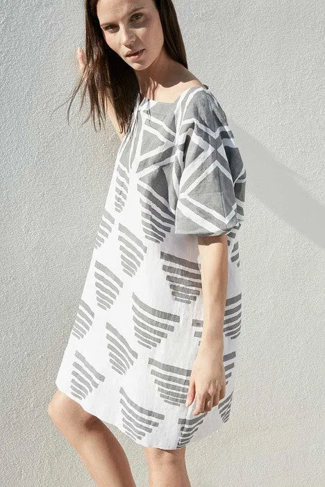 Emerson Fry RISE CAFTAN - Flint Pyramids Organic Linen