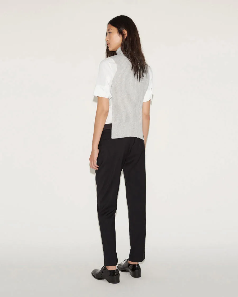 Felted Sleeveless Turtleneck