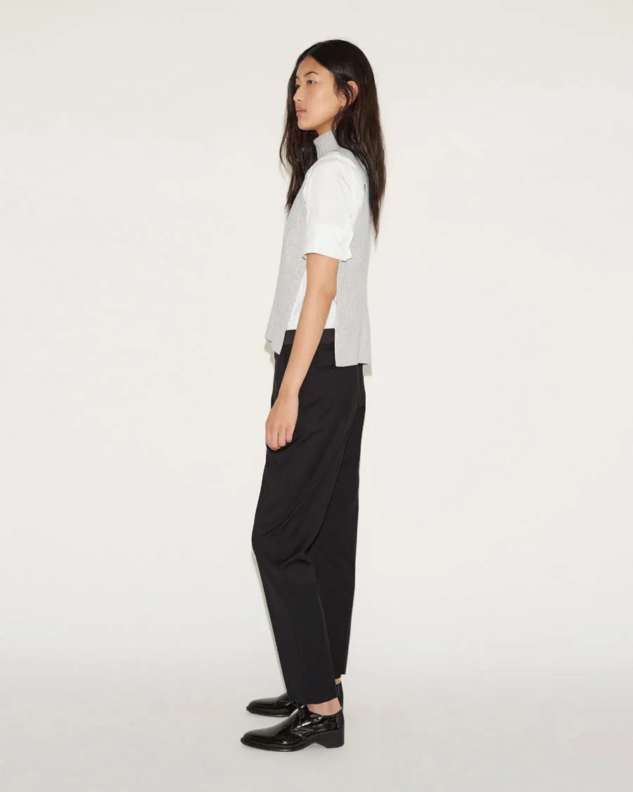 Felted Sleeveless Turtleneck