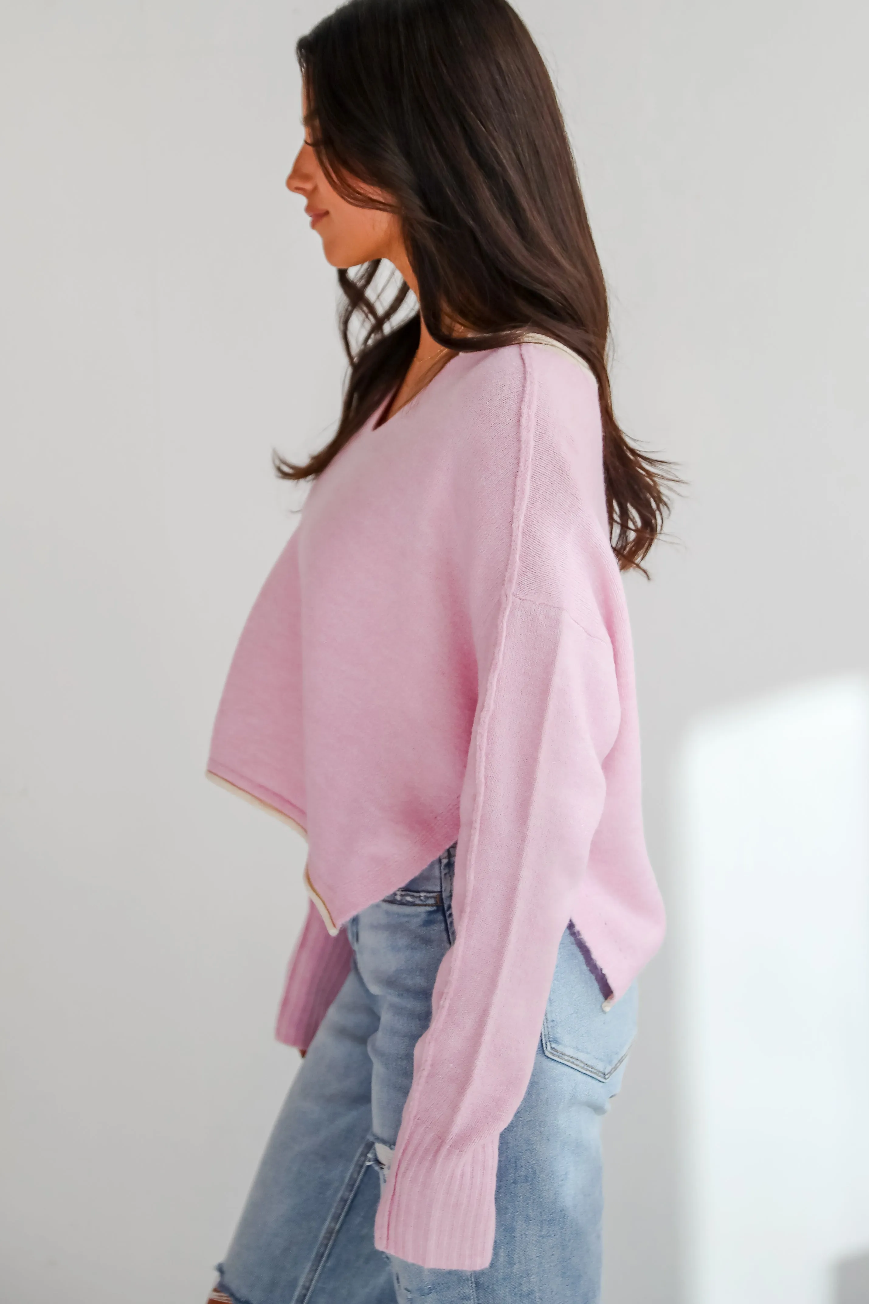 FINAL SALE - Absolutely Snuggly Light Pink Sweater