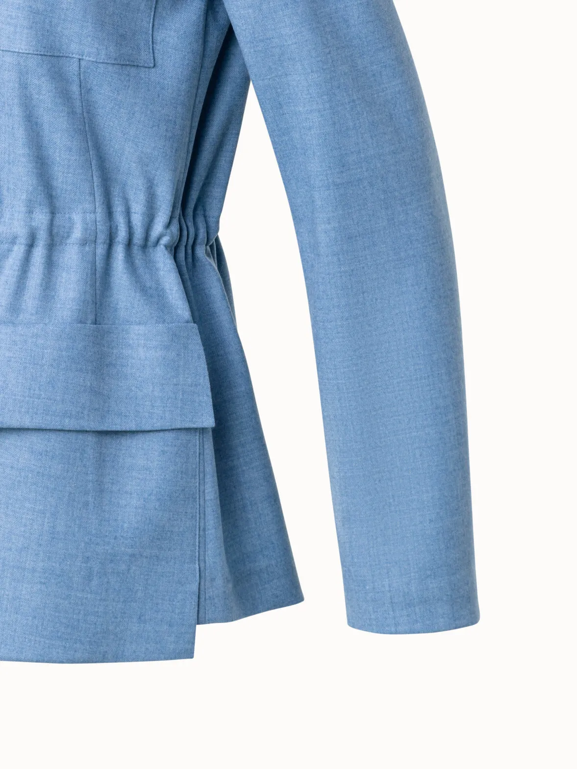 Flannel Jacket in Stretch Wool