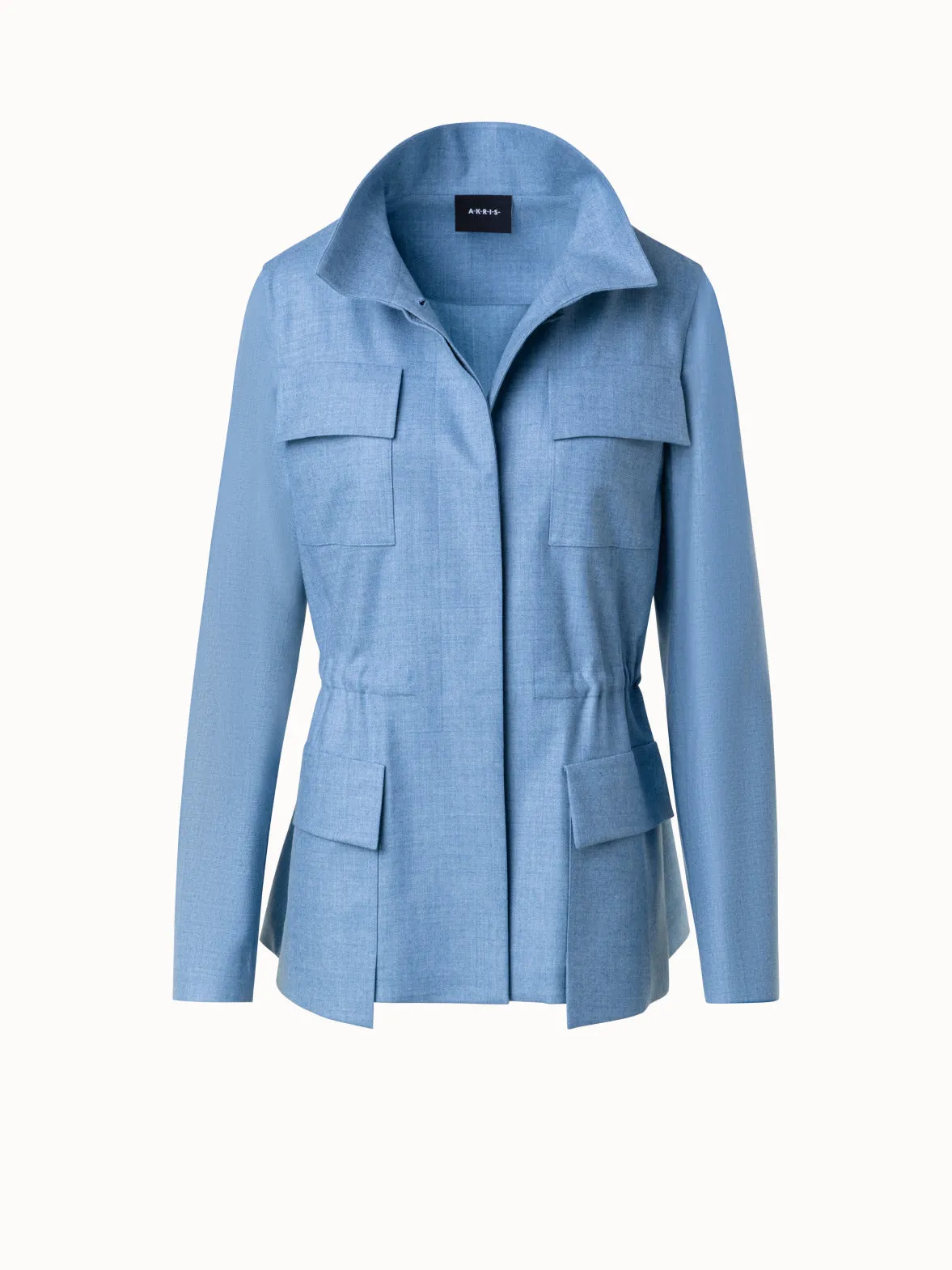 Flannel Jacket in Stretch Wool