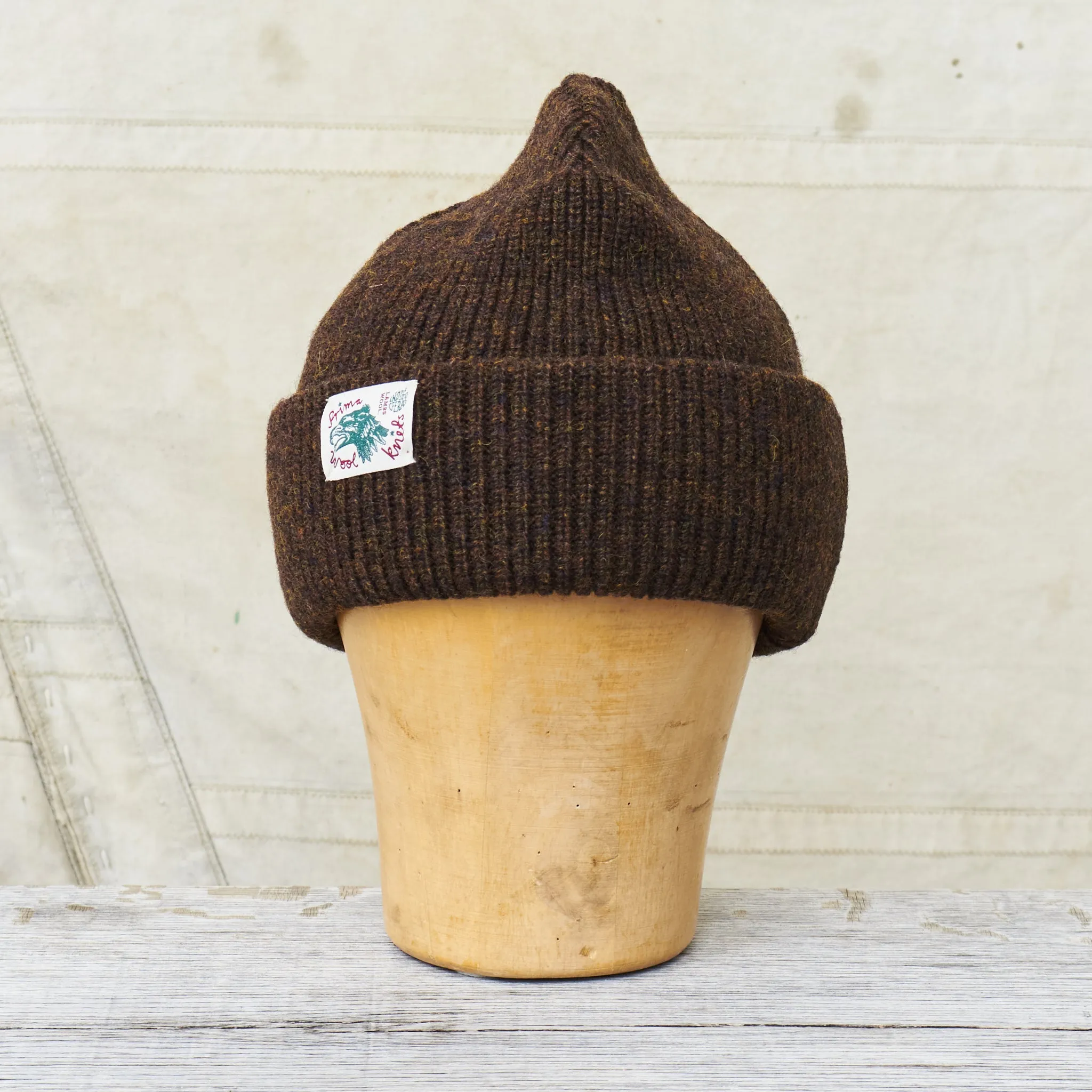 Indigofera Radec Rib Knit Wool Cap Marsh