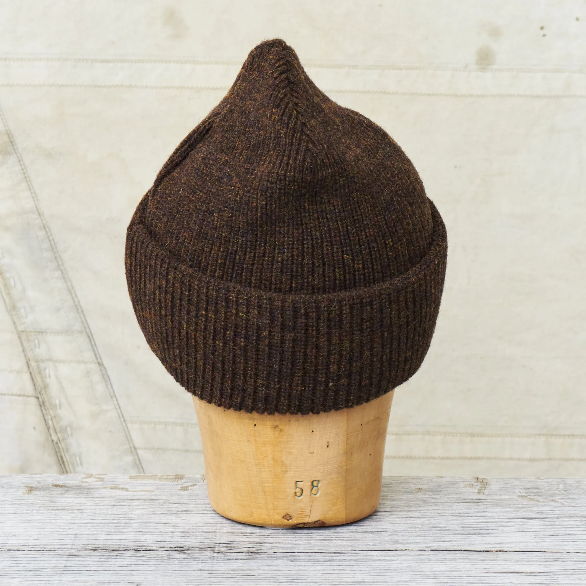 Indigofera Radec Rib Knit Wool Cap Marsh