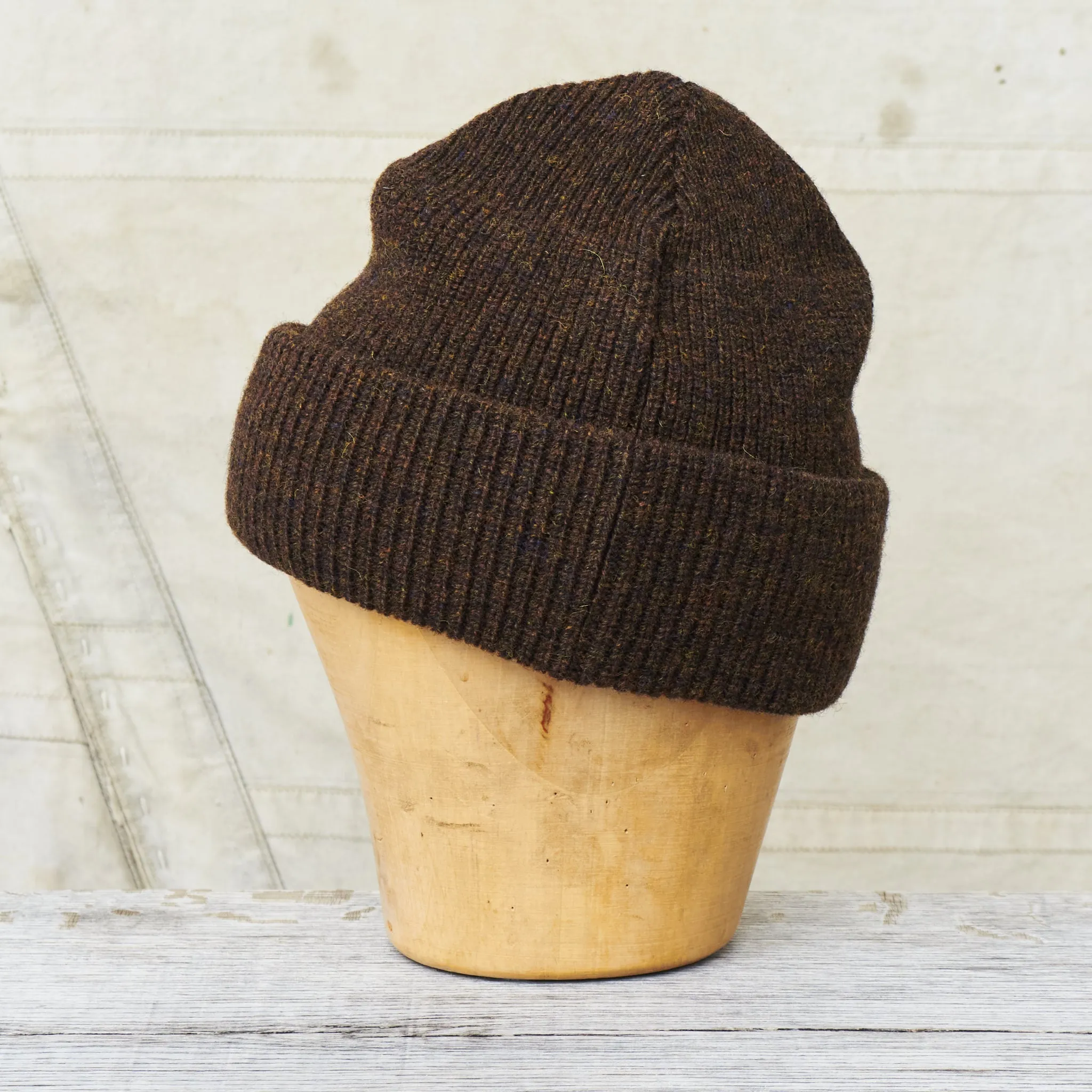 Indigofera Radec Rib Knit Wool Cap Marsh