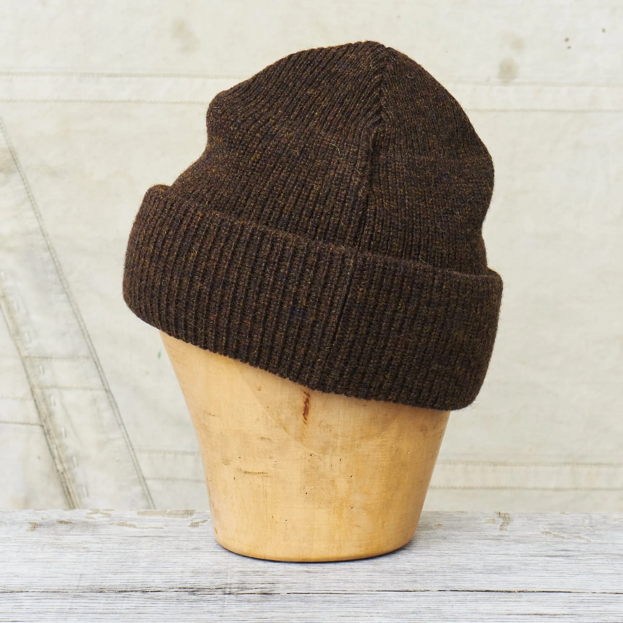 Indigofera Radec Rib Knit Wool Cap Marsh
