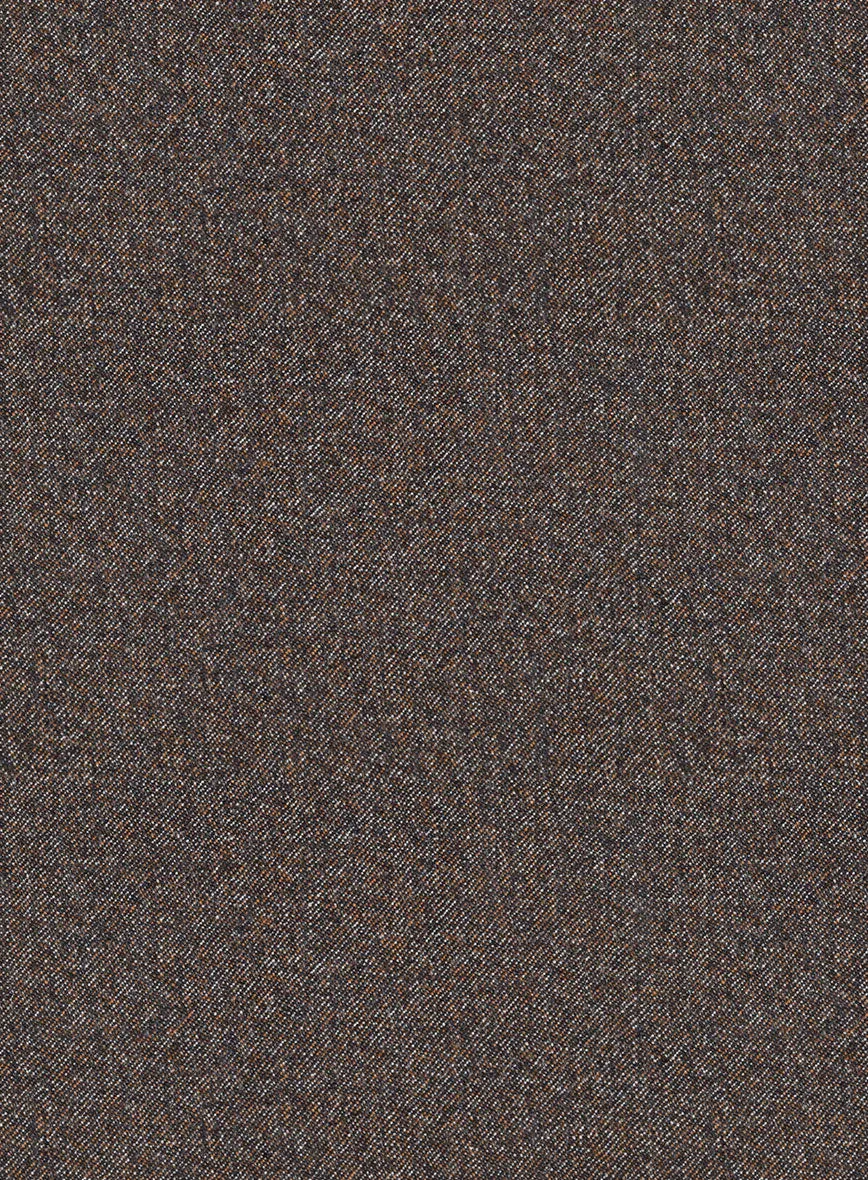 Italian Quelo Brown Twill Flannel Jacket