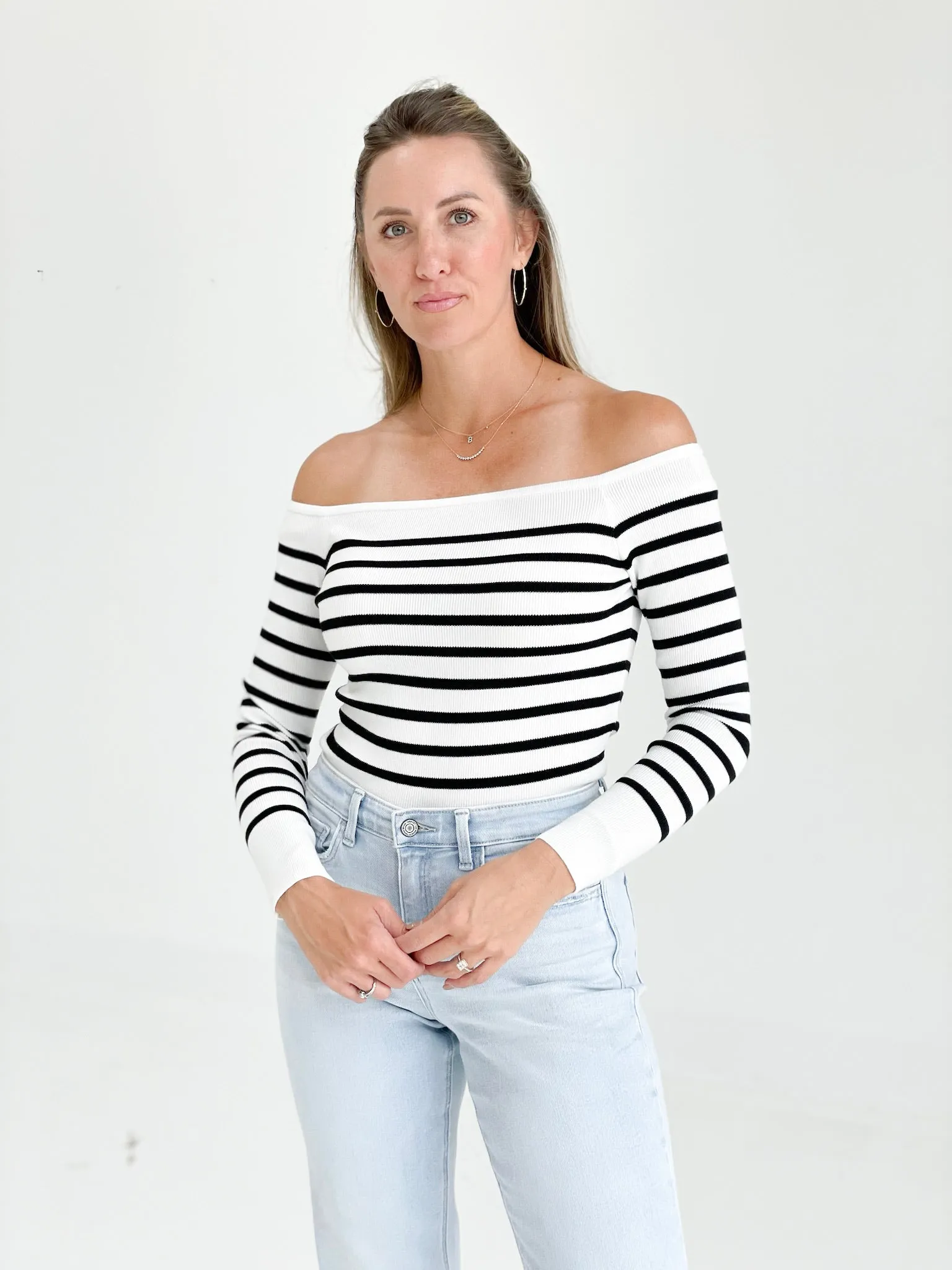 Kate Off The Shoulder Top - Ivory