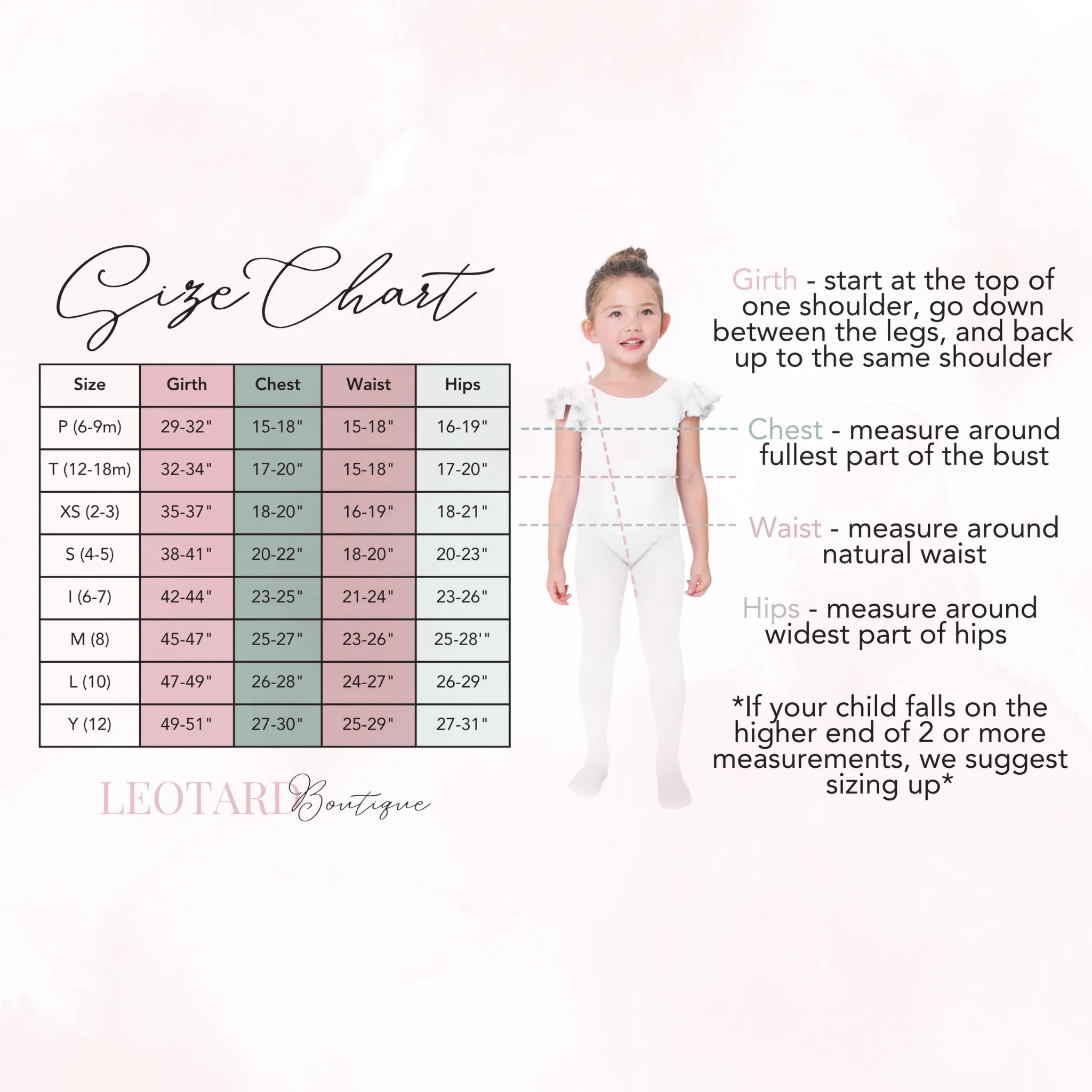 Light Pink Toddler & Girls Long Ruffle Sleeve Leotard