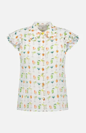 Martel Flutter Sleeve Blouse