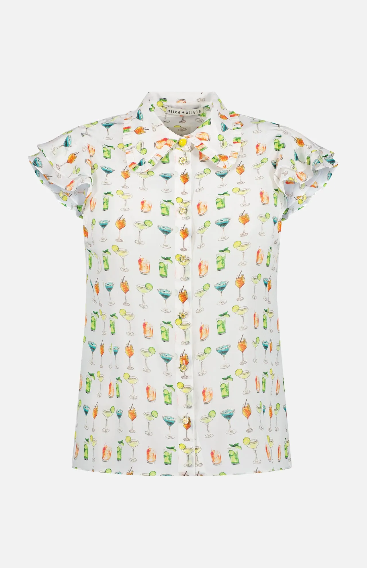 Martel Flutter Sleeve Blouse
