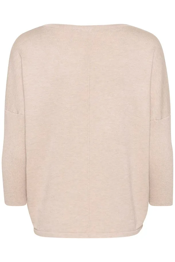 Mila R-Neck Pullover - Gray Morn Melange
