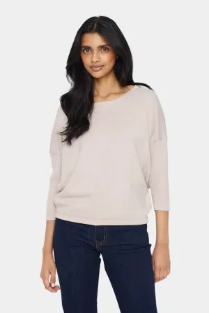 Mila R-Neck Pullover - Gray Morn Melange