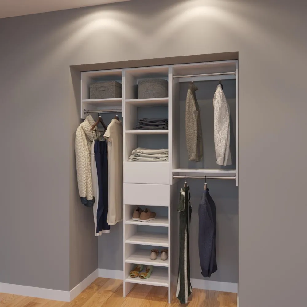 Modular Closets 5 FT Closet Organizer System - 60 inch - Style E