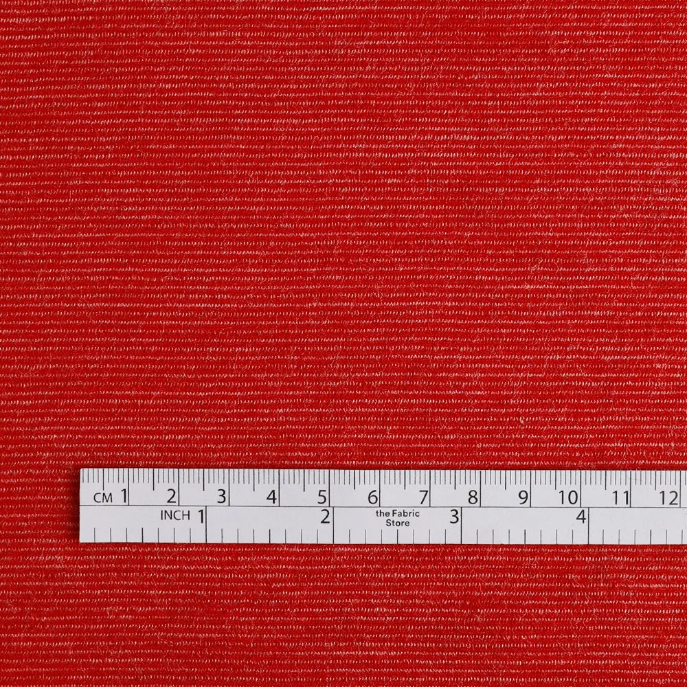 Needle Stripe Merino Blend Jersey - Cherry (remnant)